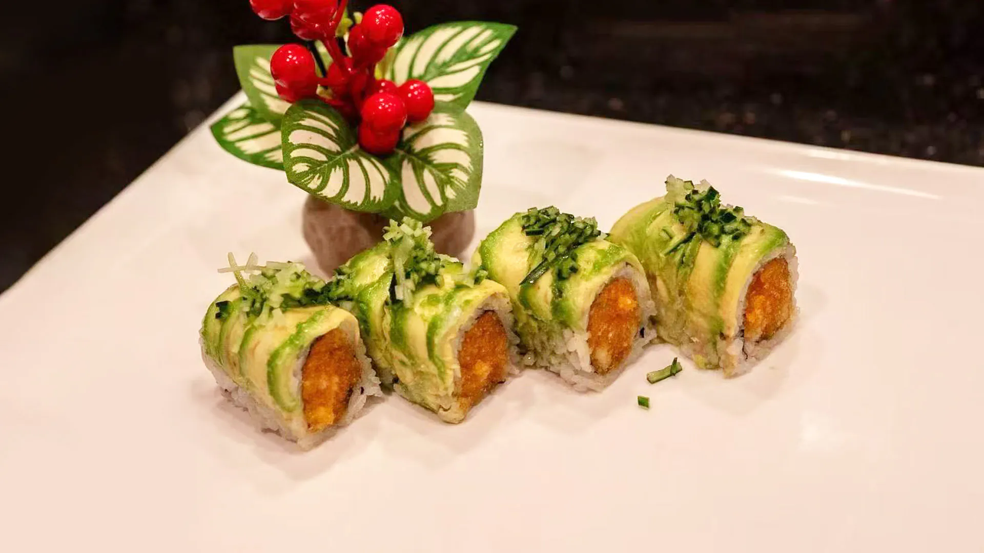 King Crab Roll served at Fuji Japanese Steakhouse, a Japanese restaurant in Mentor.